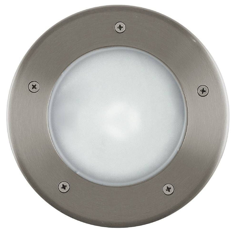 Luminaire extérieur Riga 3 inox et blanc