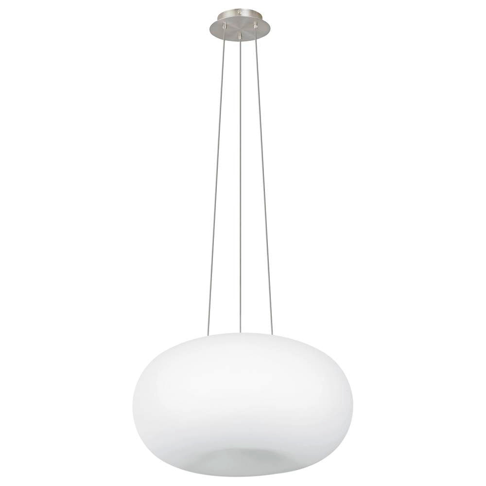 Suspension Optics nickel et blanche mat, verre