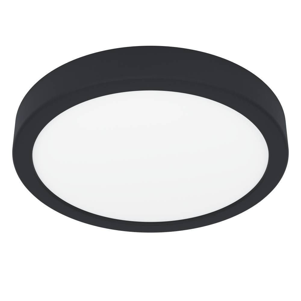 Plafonnier Fueva 5 noir et blanc, Ø 21 cm