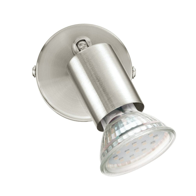 Spot Buzz nickel satiné, Ø 6 cm