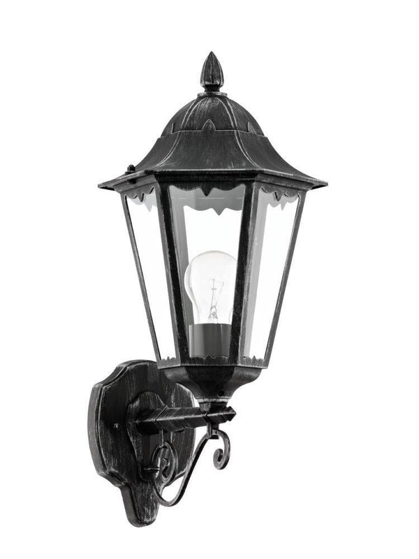 Applique extérieure Navedo noire et argentée, L 28,5 cm (93457)