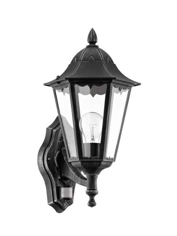 Applique extérieure Navedo noire et argentée, L 28,5 cm (93458)
