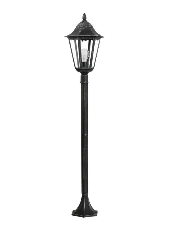 Lampadaire extérieur Navedo noir et argenté, Ø 23 cm (93463)