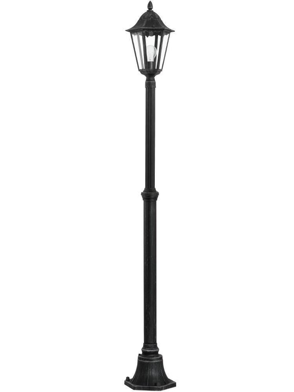 Lampadaire extérieur Navedo noir et argenté, Ø 23 cm (93464)
