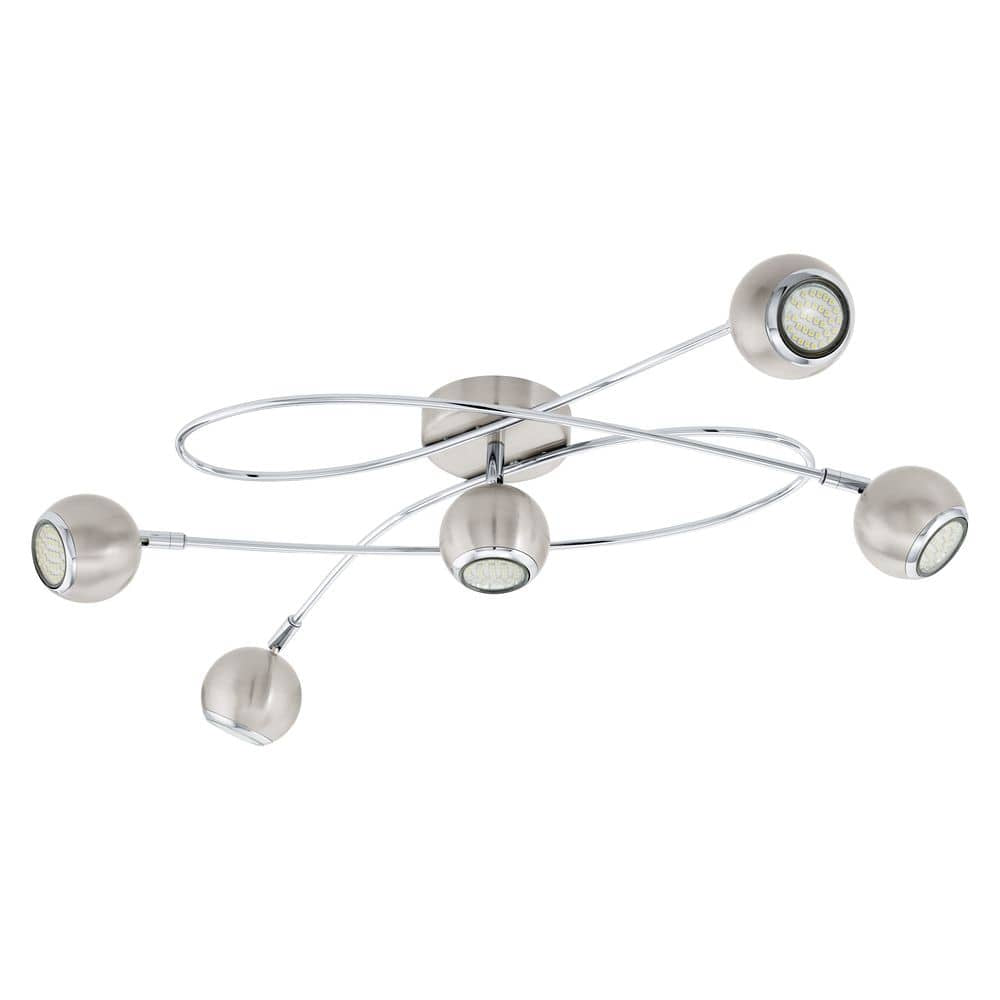 Plafonnier Locanda nickel satiné