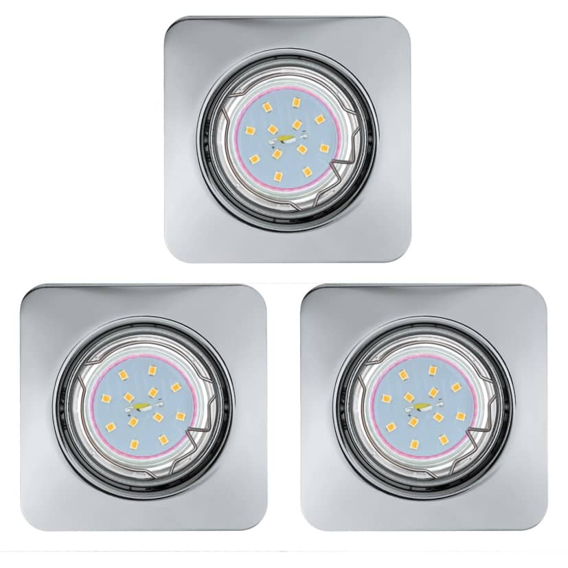 Spot encastrable Peneto chromé, L 8,7 cm (94267)