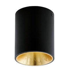 Plafonnier Polasso noir et doré