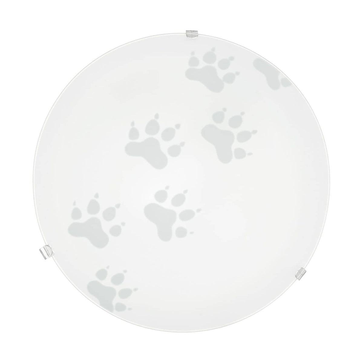 Plafonnier Mars blanc, verre