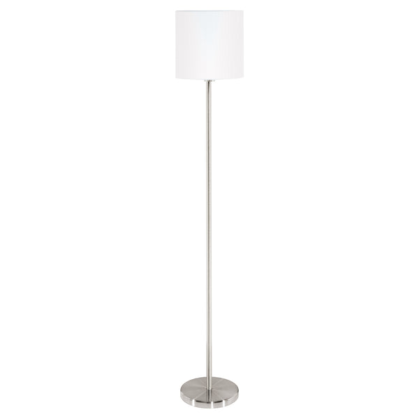 Lampadaire Pasteri blanc, tissu