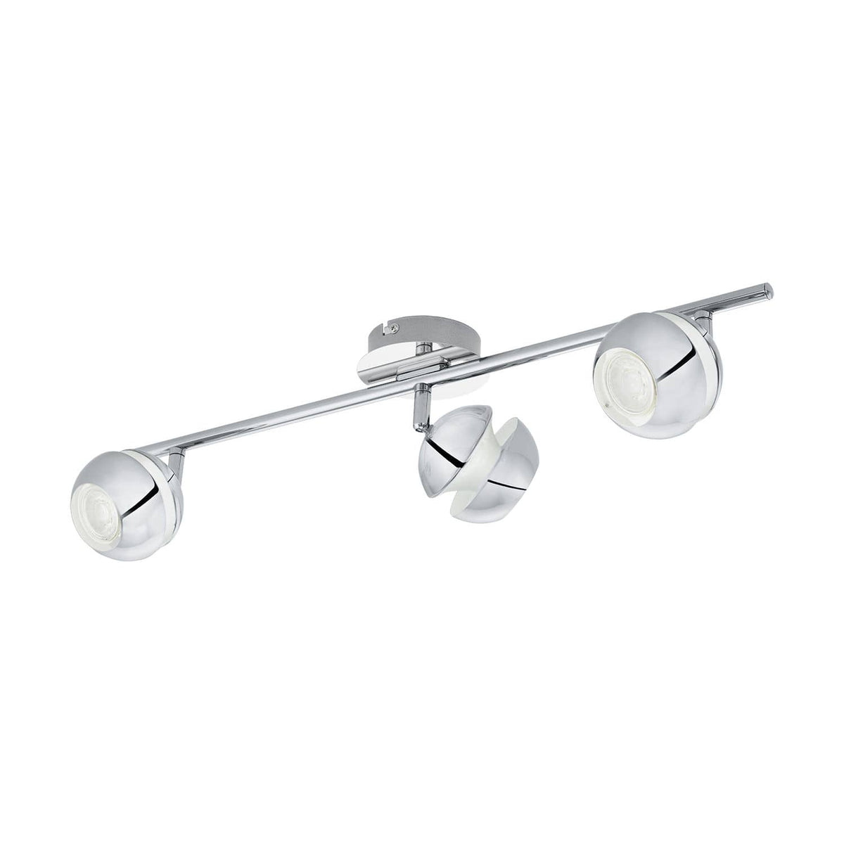 Spot Nocito 1 chromé et blanc, L 58,5 cm