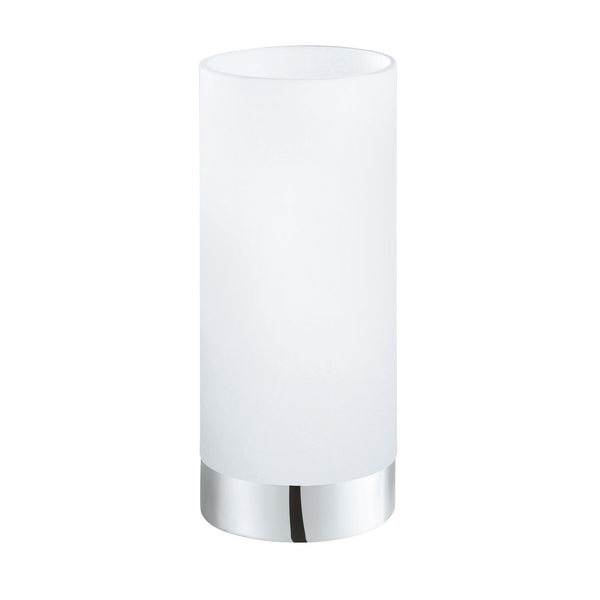Lampe à poser Damasco 1 chromée, verre