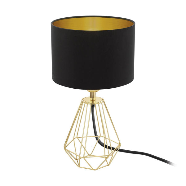 Lampe à poser Carlton 2 laiton, tissu