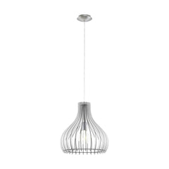 Suspension Tindori bois et blanche