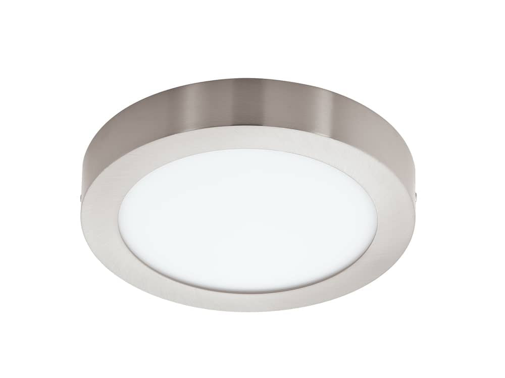 Plafonnier Fueva-C nickel et blanc (96678)
