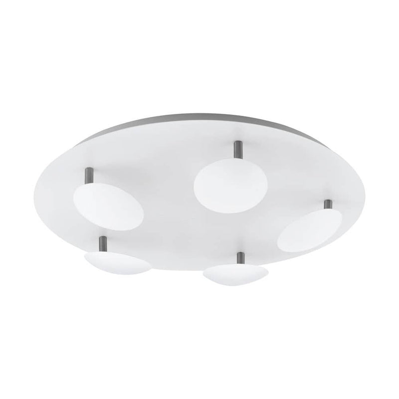 Plafonnier Certino nickel satiné, Ø 50 cm