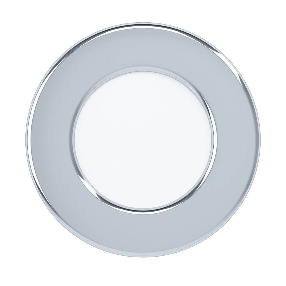 Spot encastrable Fueva 5 chromé et blanc, Ø 8,6 cm (99204)