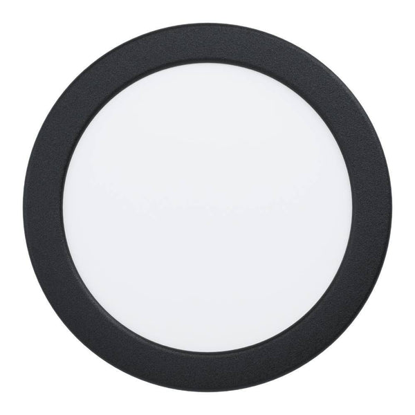 Spot encastrable Fueva 5 noir et blanc, Ø 16,6 cm (99212)