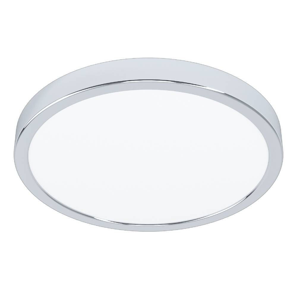 Plafonnier Fueva 5 chromé et blanc, Ø 28,5 cm (99266)