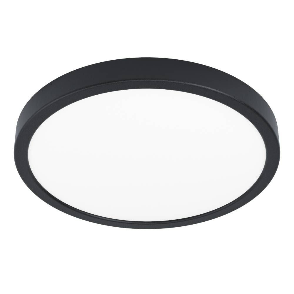 Plafonnier Fueva 5 noir et blanc, Ø 28,5 cm (99267)