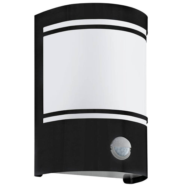 Applique extérieure Cerno noire et blanche, L 11 cm