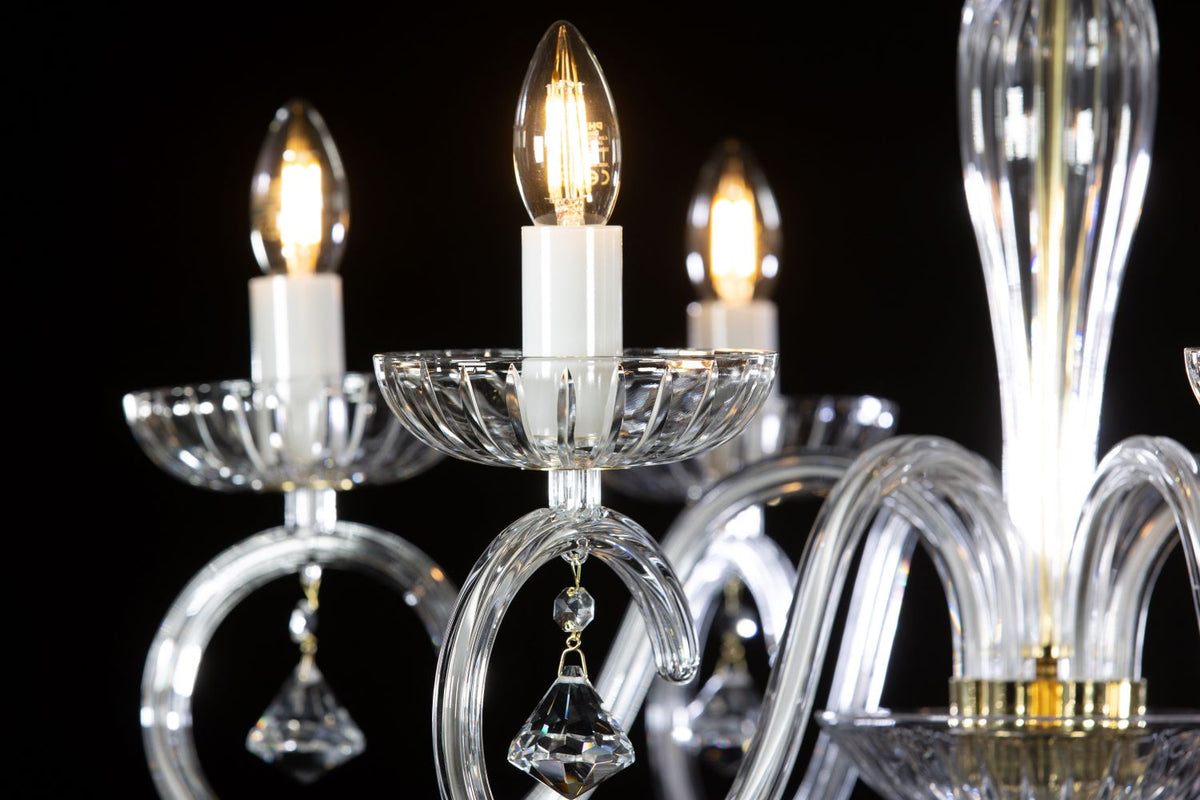 Lustre en verre transparent EL2246023