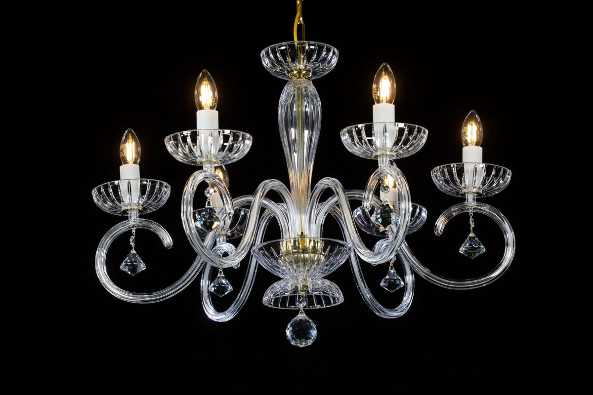 Lustre en verre transparent EL2246023