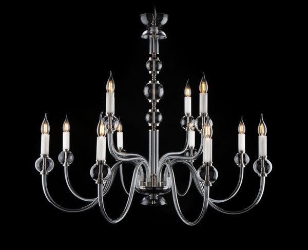 Lustre en verre transparent 400