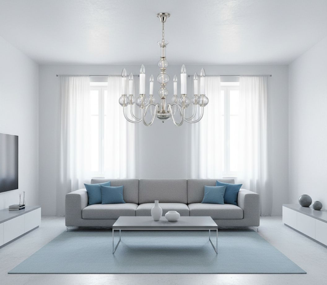 Lustre en verre transparent EL430800