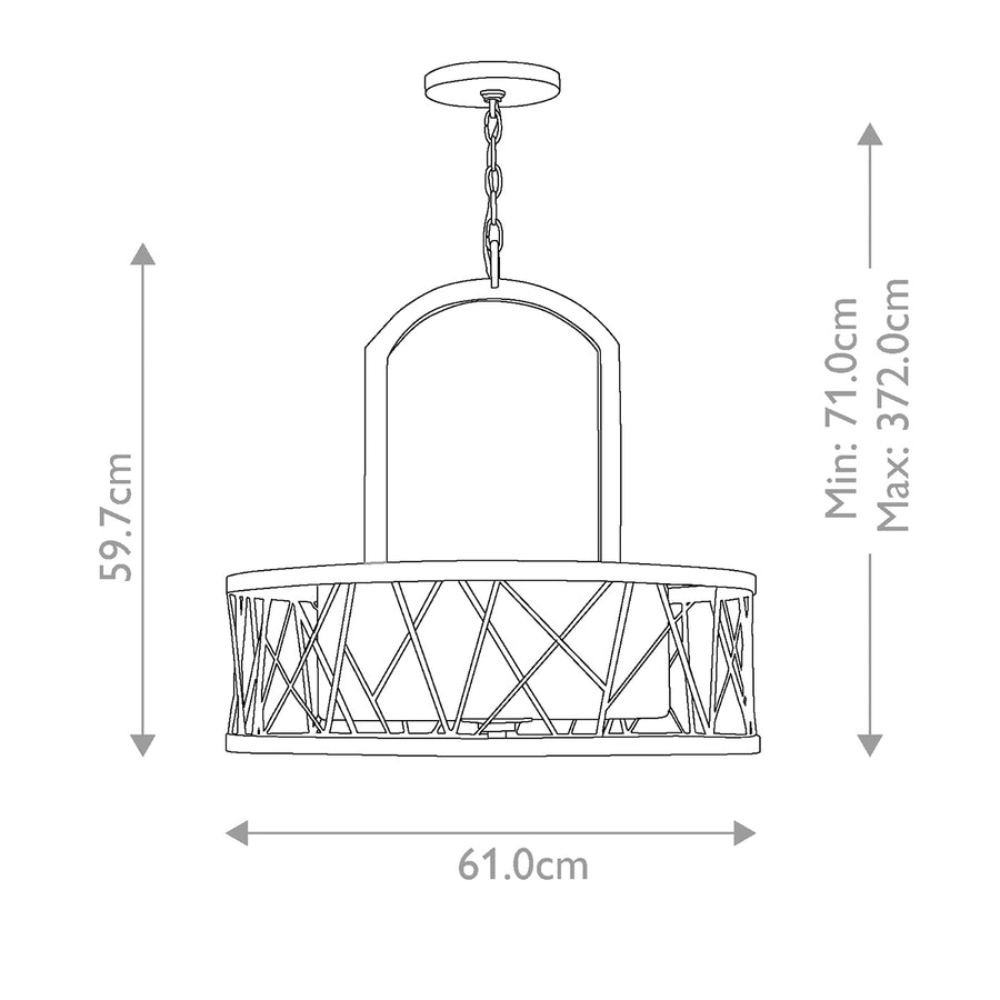 Lustre Nest 3 lumières argenté, verre