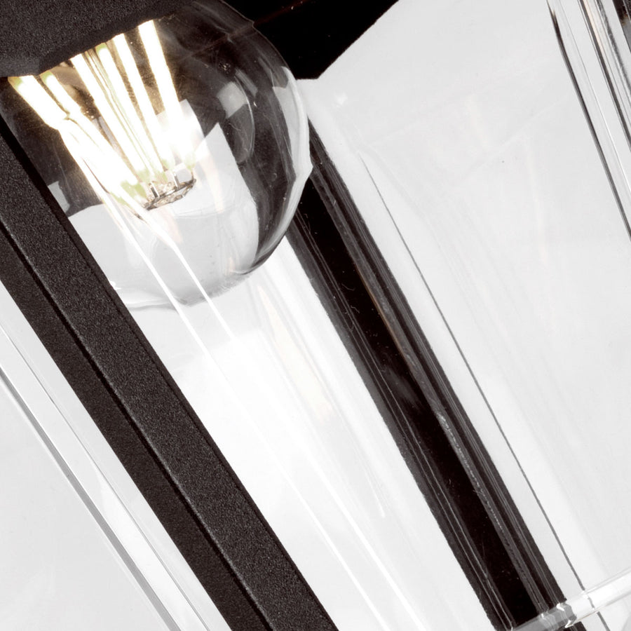 Lampadaire extérieur Kerry noir, H 44 cm