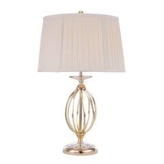 Lampe à poser Aegean laiton poli et crème