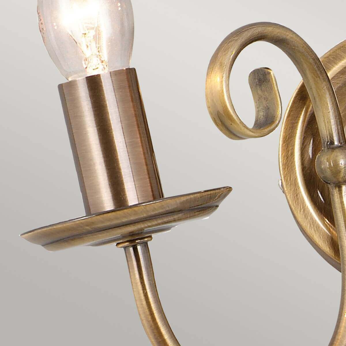 Applique murale Artisan 2 lumières laiton vieilli