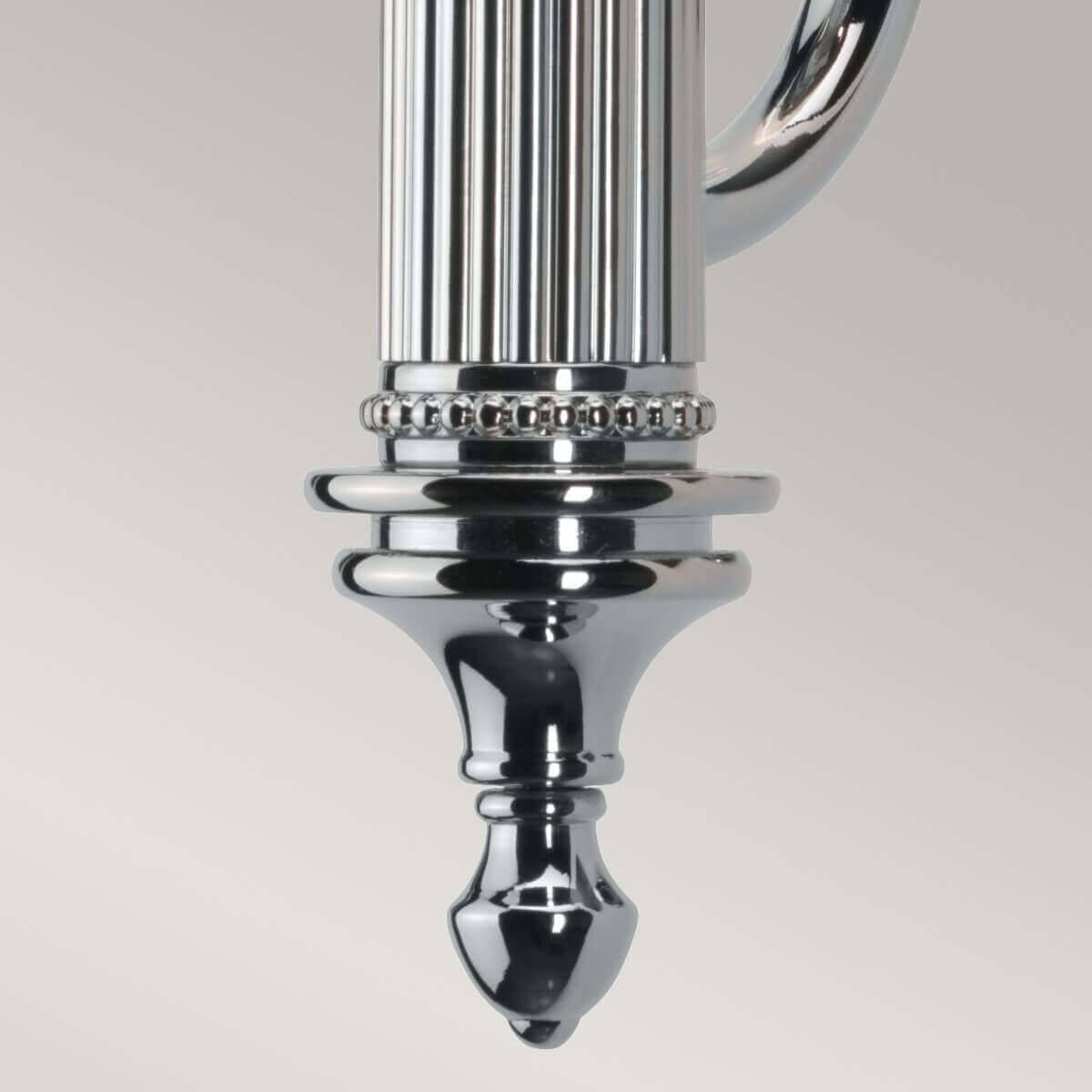 Applique murale Carroll chromée, verre, H 34,5 cm