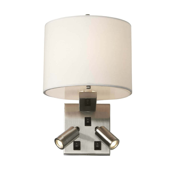 Applique murale Belmont 3 lumières nickel satiné