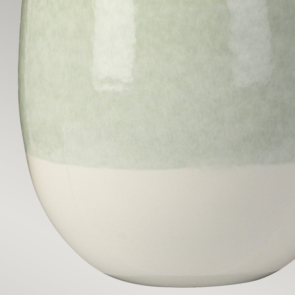 Lampe à poser Chelsfield verte et blanche, céramique