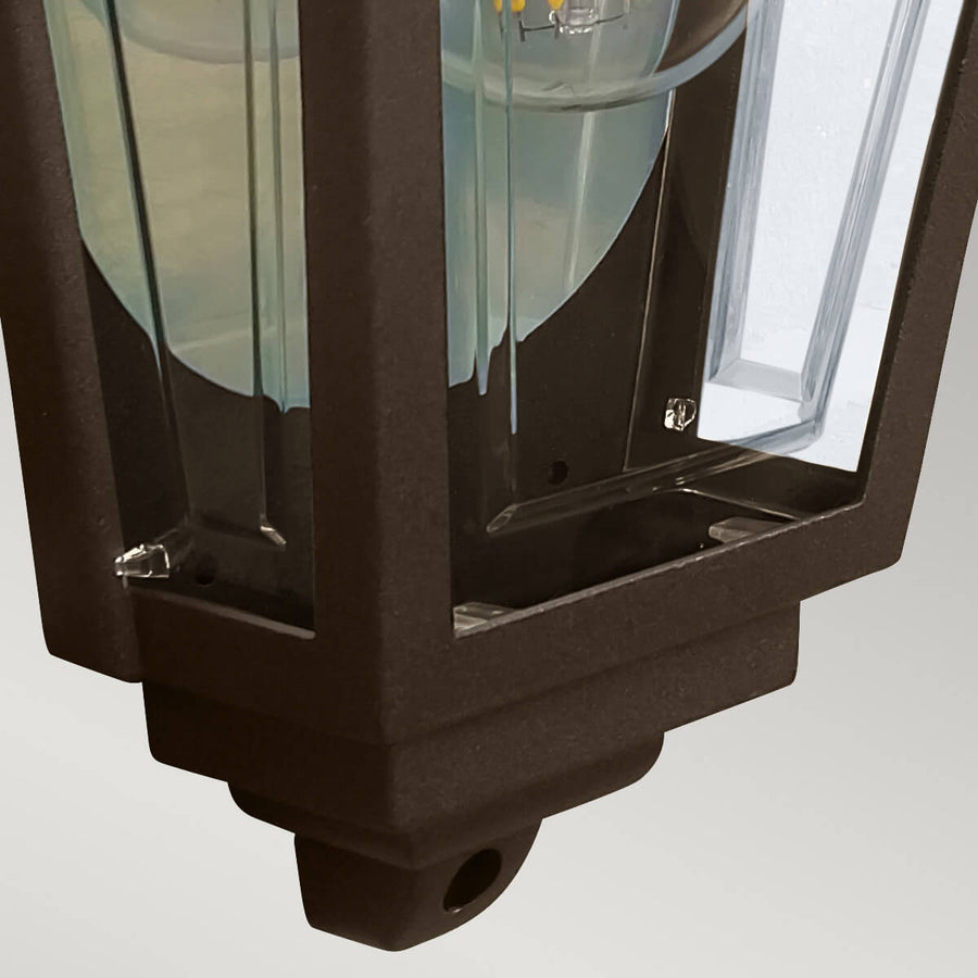 Applique extérieure Deco Lane bronze, verre
