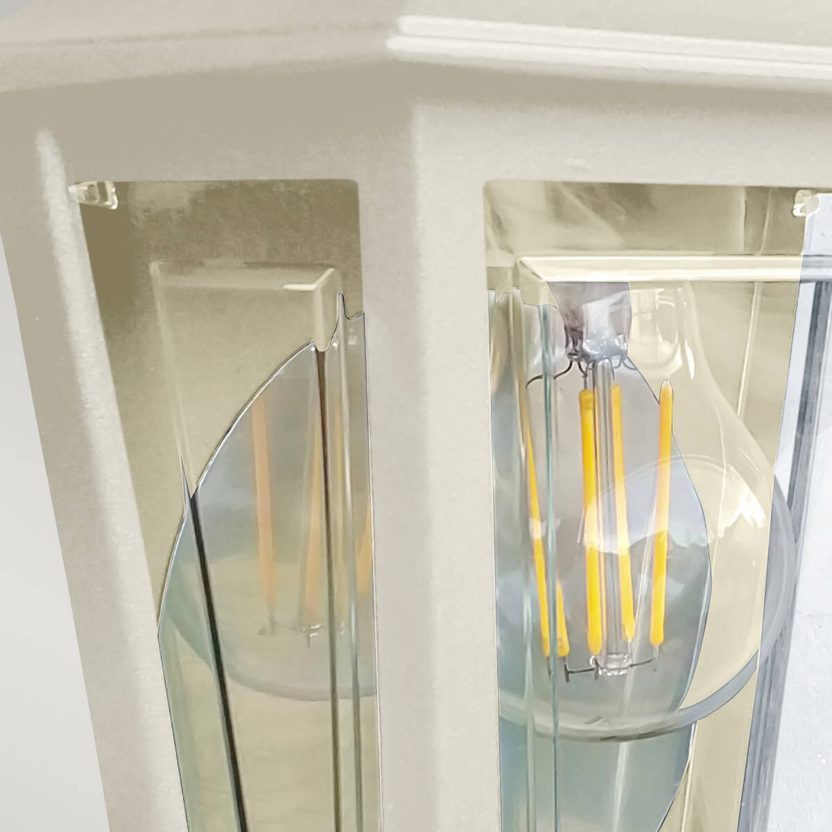 Applique extérieure Deco Lane crème, verre