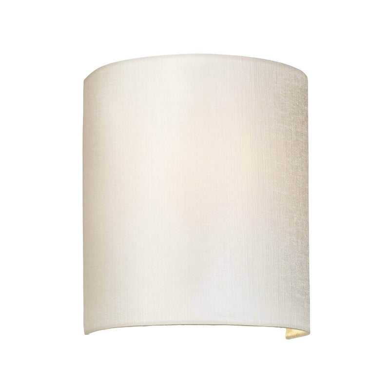 Applique murale Cooper chromée et crème, H 23 cm