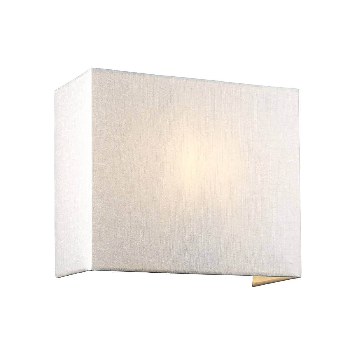 Applique murale Riley chromée et crème, Ø 27 cm