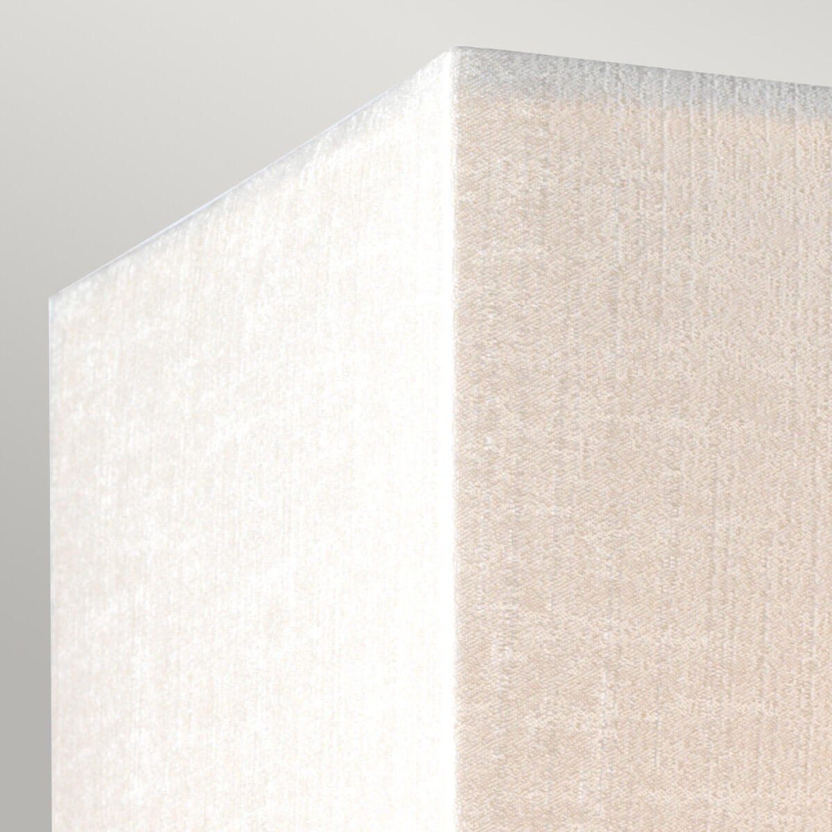 Applique murale Riley chromée et crème, Ø 27 cm