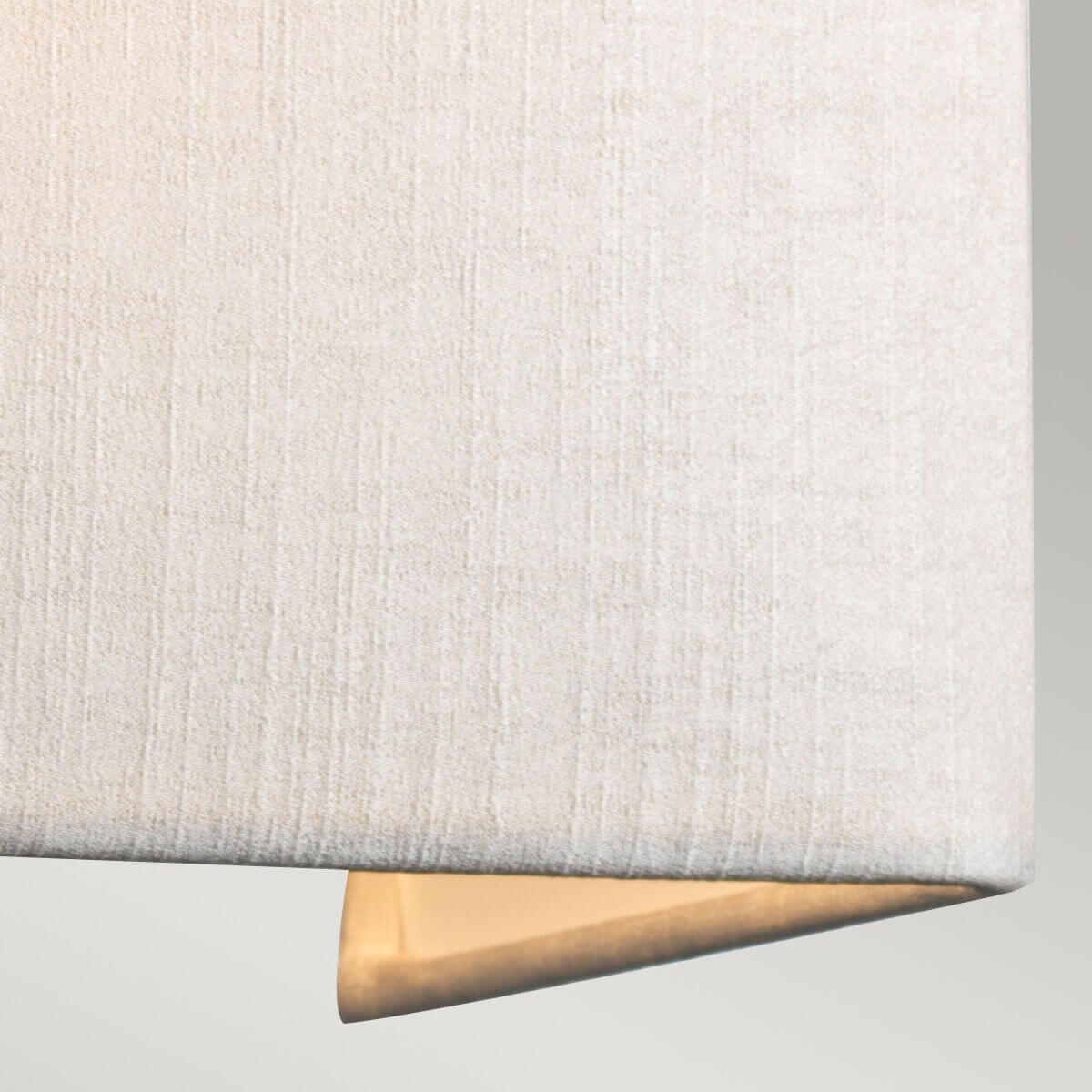 Applique murale Riley chromée et crème, H 23 cm
