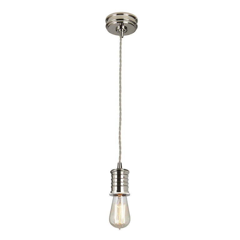 Suspension Douille nickel poli