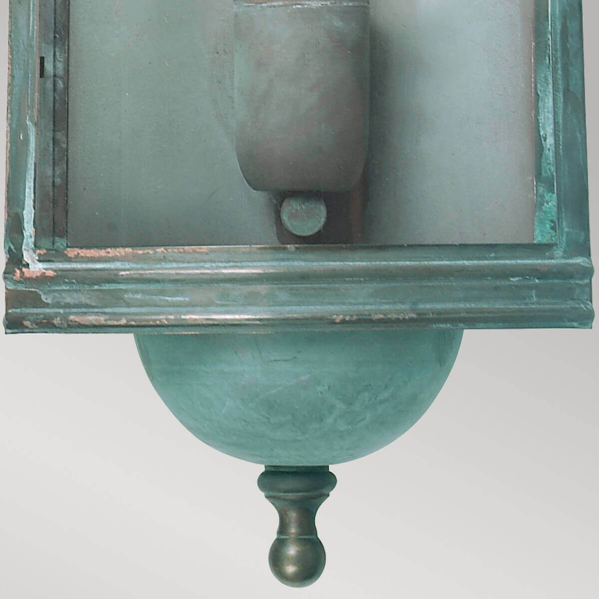 Applique extérieure Downing Street verte, verre