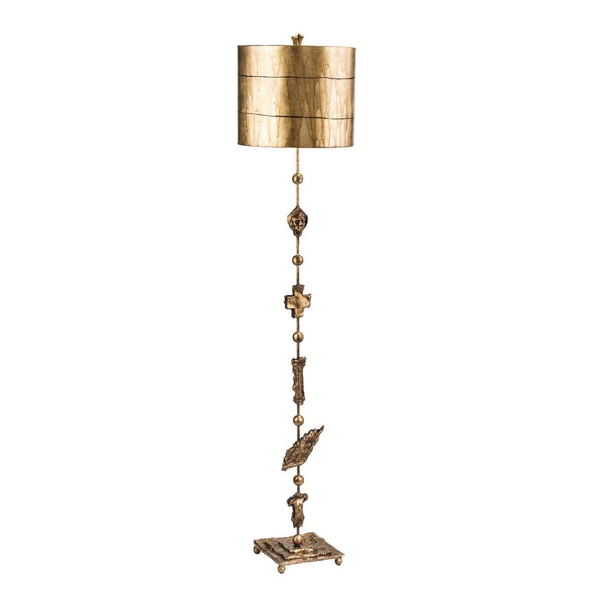 Lampadaire Fragment doré vieilli