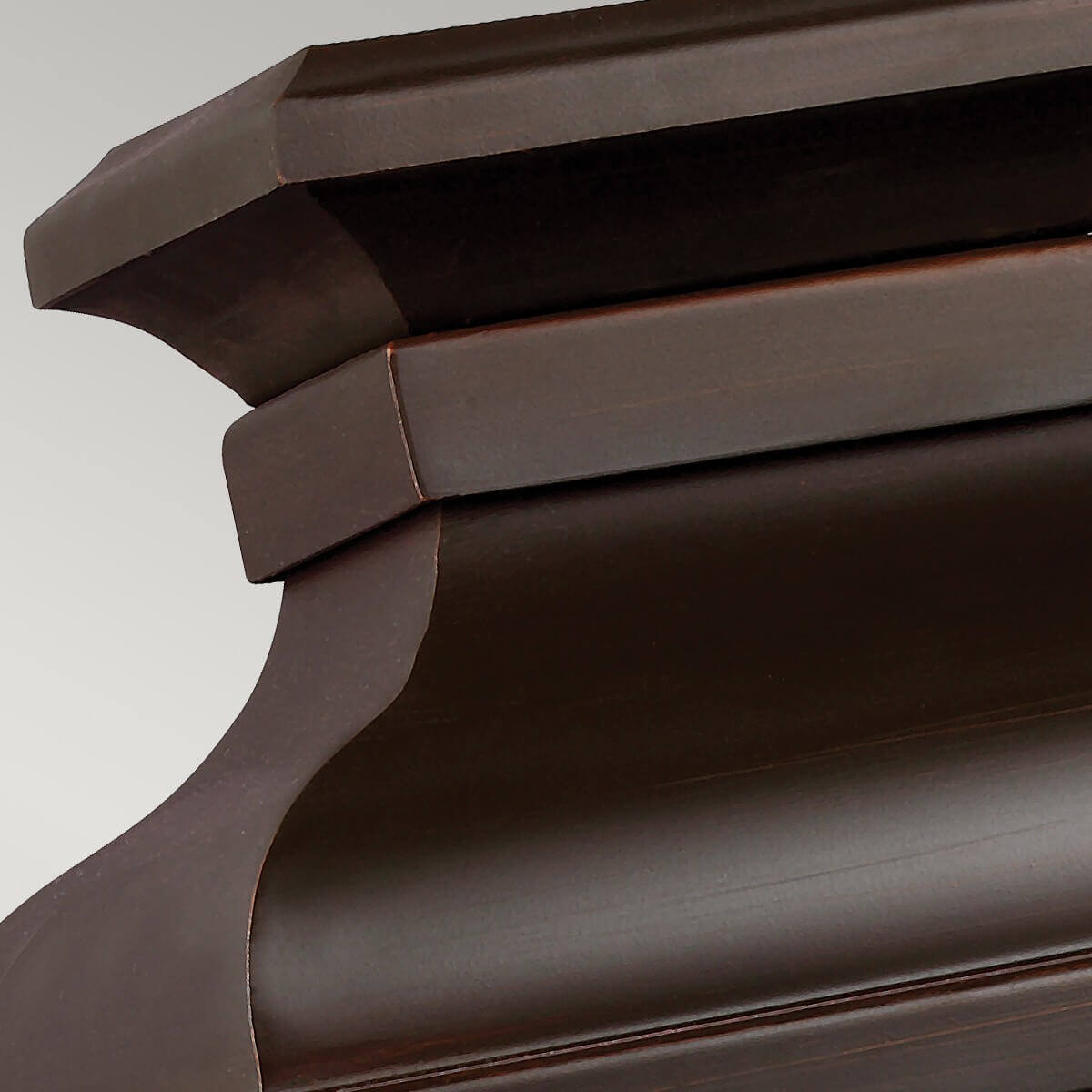Applique extérieure Pediment 2 lumières cuivrée