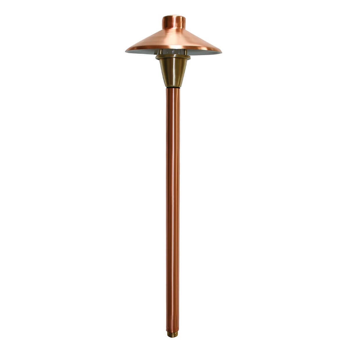 Lampadaire extérieur cuivré et laiton