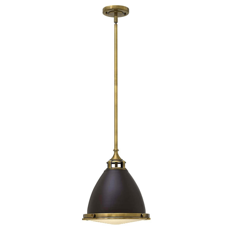 Suspension Amelia bronze, verre