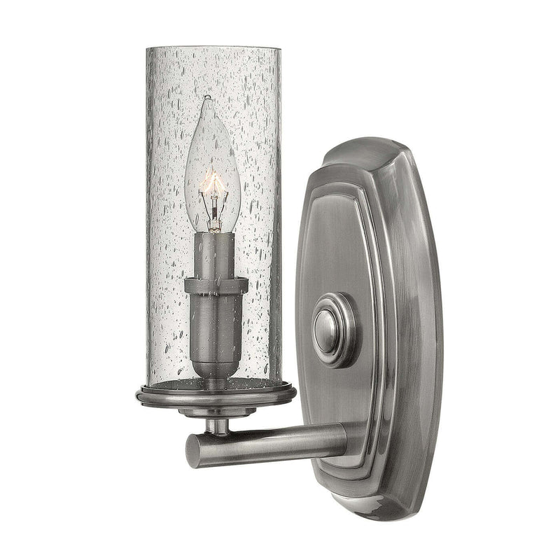 Applique murale Dakota nickel, verre