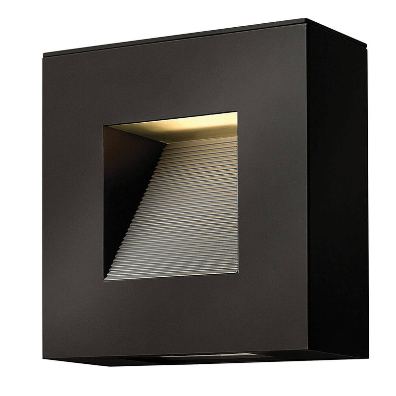 Applique extérieure Luna 2 lumières noire, verre