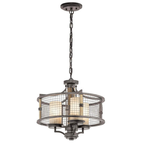 Lustre Ahrendale 3 lumières, verre